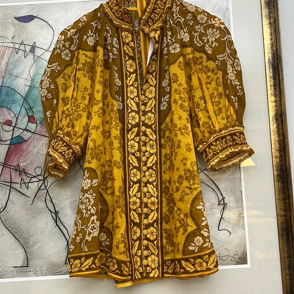 ZIMMERMANN
Raie Short Sleeve Blouse - Picture 2 of 10